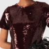 Minivestido bordado con lentejuelas Minivestido bordado con lentejuelas