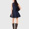 Minivestido vaquero con volantes