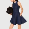 Minivestido vaquero con volantes