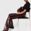 Pantalones bordados con lentejuelas Pantalones bordados con lentejuelas