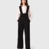 Pantalones bordados con tirantes Pantalones bordados con tirantes