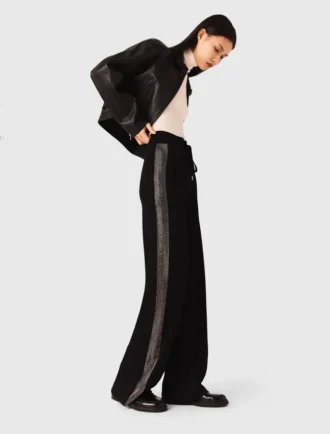 Pantalones con banda de strass