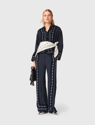 Pantalones con estampado de pañuelo