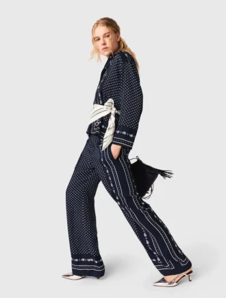 Pantalones con estampado de pañuelo