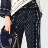 Pantalones con estampado de pañuelo