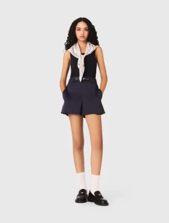 Pantalones cortos con efecto satinado