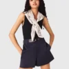 Pantalones cortos con efecto satinado