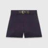 Pantalones cortos con efecto satinado