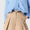 Pantalones cortos de algodón plisados