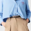 Pantalones cortos de algodón plisados