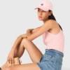 Pantalones cortos de denim trenzado