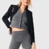 Pantalones cortos de punto con pedrería