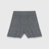 Pantalones cortos de punto con pedrería
