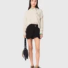 Pantalones cortos de traje con efecto de capas