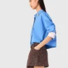Pantalones cortos de tweed con cintura elástica