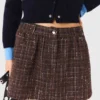 Pantalones cortos de tweed con cintura elástica
