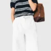 Pantalones de algodón de pierna ancha