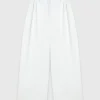 Pantalones de algodón de pierna ancha