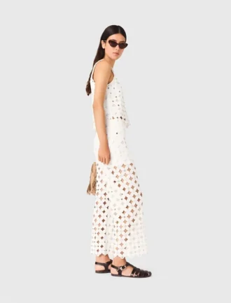 Pantalones de ganchillo con espejos