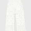Pantalones de ganchillo con espejos Pantalones de ganchillo con espejos
