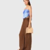 Pantalones de mezcla de lino