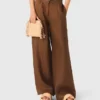 Pantalones de mezcla de lino