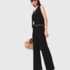Pantalones de punto con pedrería Pantalones de punto con pedrería