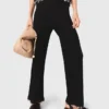 Pantalones de punto con pedrería Pantalones de punto con pedrería