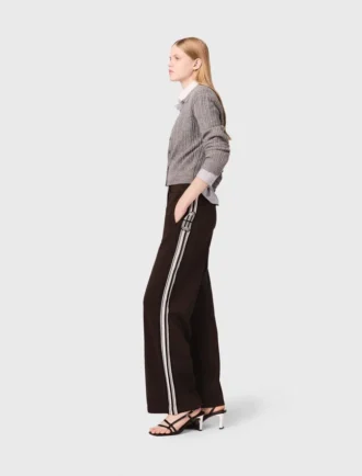 Pantalones de rayas rectas