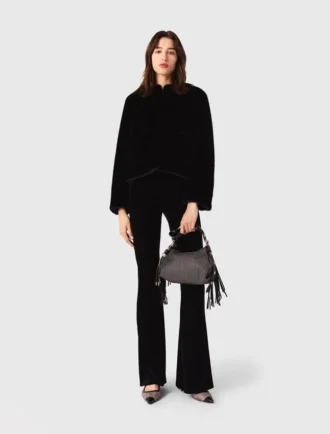 Pantalones de terciopelo elástico