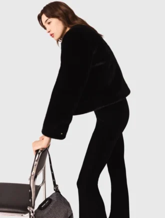 Pantalones de terciopelo elástico