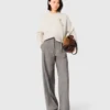 Pantalones de traje a cuadros