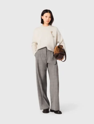 Pantalones de traje a cuadros