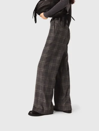 Pantalones de traje a cuadros