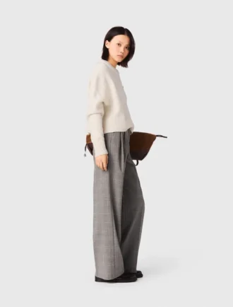 Pantalones de traje a cuadros