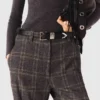 Pantalones de traje a cuadros