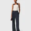 Pantalones de traje a rayas Pantalones de traje a rayas