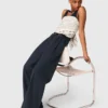 Pantalones de traje a rayas Pantalones de traje a rayas