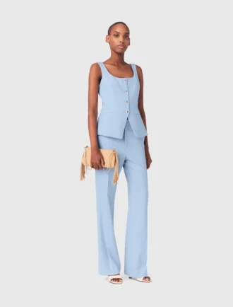 Pantalones de traje con pliegues