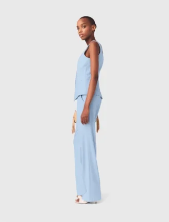 Pantalones de traje con pliegues