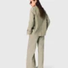 Pantalones de traje de mezcla de lino Pantalones de traje de mezcla de lino
