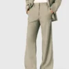 Pantalones de traje de mezcla de lino Pantalones de traje de mezcla de lino