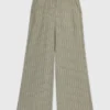 Pantalones de traje de mezcla de lino Pantalones de traje de mezcla de lino