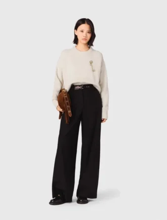 Pantalones de traje de pierna ancha
