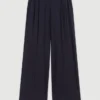Pantalones de traje de pierna ancha Pantalones de traje de pierna ancha