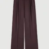 Pantalones de traje de pierna ancha Pantalones de traje de pierna ancha