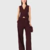 Pantalones de traje entallados de cintura alta Pantalones de traje entallados de cintura alta