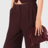 Pantalones de traje entallados de cintura alta Pantalones de traje entallados de cintura alta