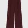 Pantalones de traje entallados de cintura alta Pantalones de traje entallados de cintura alta