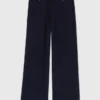 Pantalones de tweed de corte recto Pantalones de tweed de corte recto